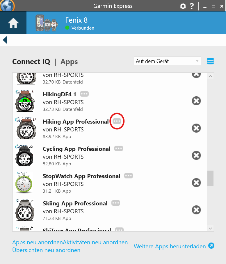 Default Garmin Express Software Version